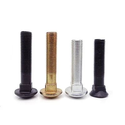 Carriage Bolt Yellow Zinc Plated Grade 4.8 8.8 Onye nrụpụta